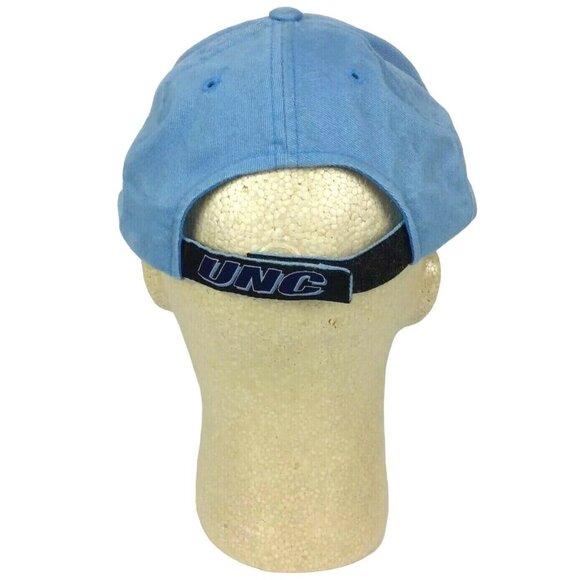 UNC Tar Heels Embroidered Logo Light Blue Strapback Cap Adjustable - Picture 4 of 7